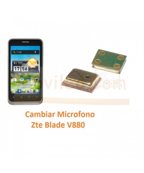 Cambiar Microfono Zte Blade V880 Orange San Francisco - Imagen 1