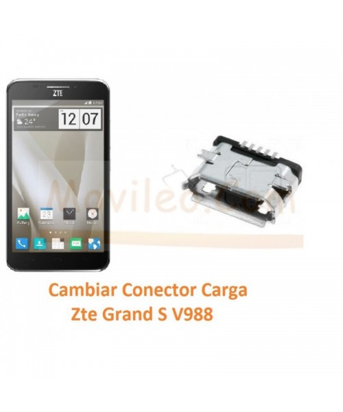 Cambiar Conector Carga Zte Grand S V988 - Imagen 1