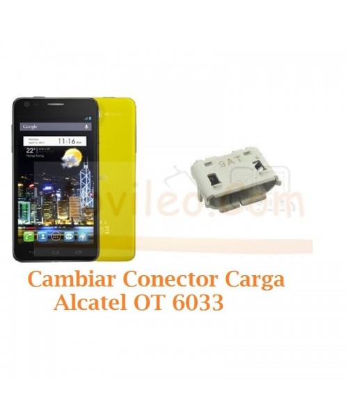 Cambiar Conector Carga Alcatel Idol Ultra OT6033 OT-6033 - Imagen 1