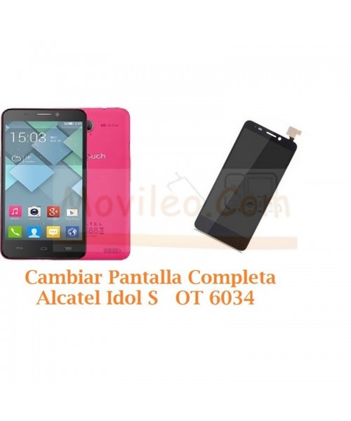 Cambiar Pantalla Completa Alcatel Idol S  OT6034 OT-6034 - Imagen 1