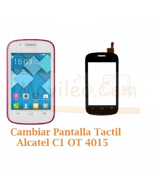 Cambiar Pantalla Tactil Alcatel C1 OT4015 OT-4015 - Imagen 1