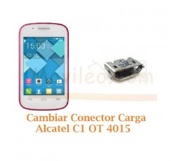 Cambiar Conector Carga Alcatel C1 OT4015 OT-4015 - Imagen 1