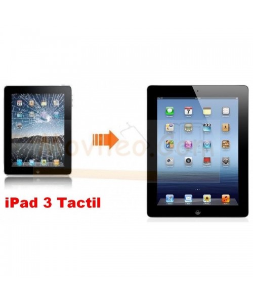 Cambiar Pantalla Tactil(cristal) iPad-3 y iPad-4 Blanco - Imagen 1