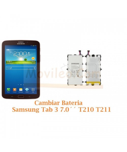 Cambiar Bateria Samsung Tab 3 T210 T211 - Imagen 1