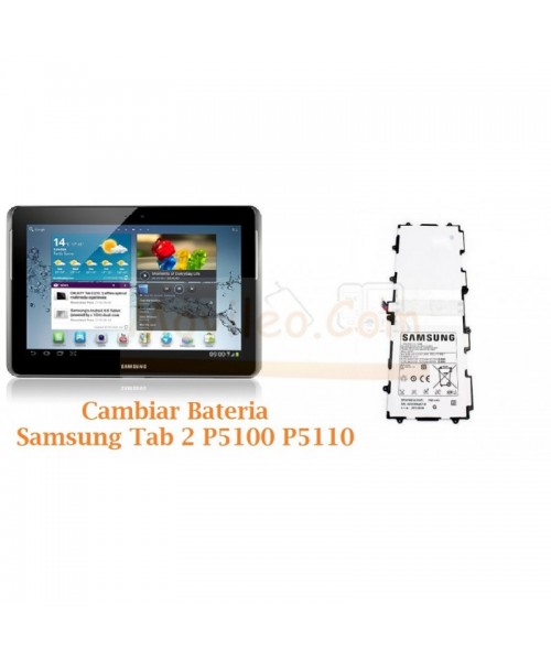 Cambiar Bateria Samsung Tab 2 P5100 P5110 - Imagen 1
