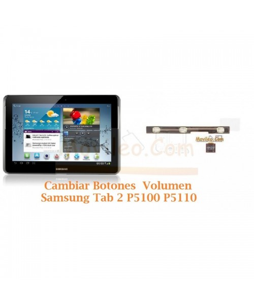 Cambiar Botones Volumen Samsung Tab 2 P5100 P5110 - Imagen 1