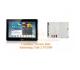 Cambiar Lector Tarjeta Sim Samsung Tab 2 P5100 P5110 - Imagen 1