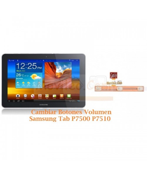 Cambiar Botones Volumen Samsung Tab P7500 P7510 - Imagen 1