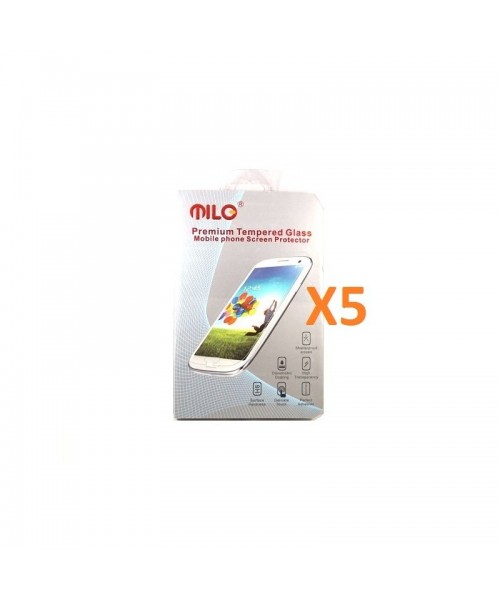 Pack 5 Protectores Cristal Templado Milo de 2.5D para Bq X5 - Imagen 1