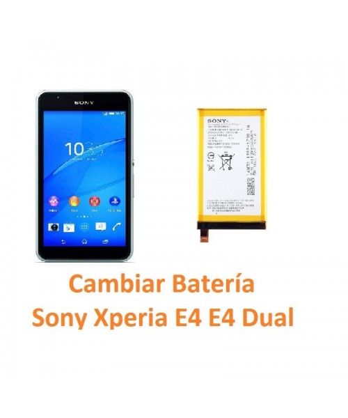 Cambiar batería Sony Xperia E4 - Imagen 1