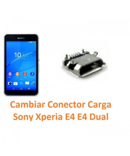 Cambiar conector carga Sony Xperia E4 - Imagen 1