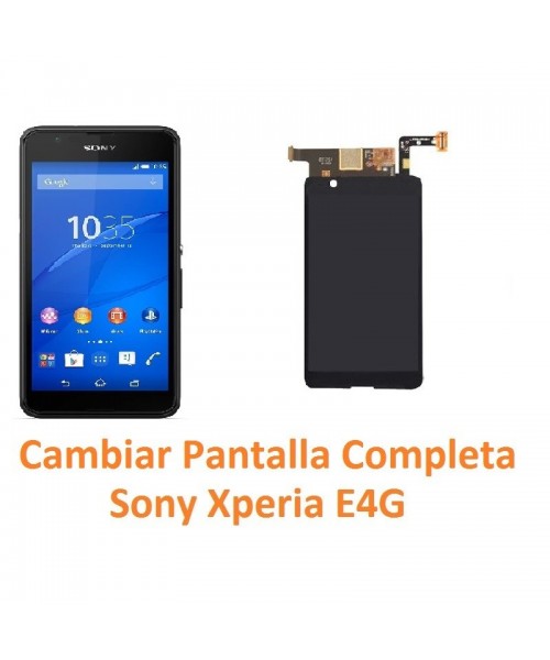 Cambiar pantalla completa táctil y lcd Sony Xperia E4G - Imagen 1