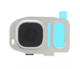 Embellecedor y cristal cámara Samsung S7 G930 S7 Edge G935 plata