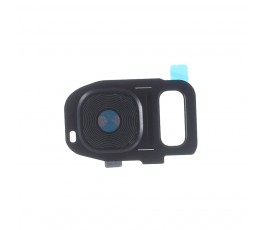 Embellecedor y cristal cámara Samsung S7 G930 S7 Edge G935 negro