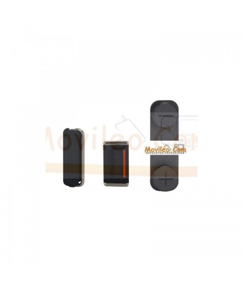 Set de 3 botones para iPhone 5 en Negro - Imagen 1