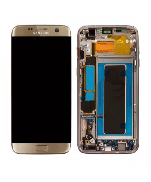 Pantalla Completa para Samsung Galaxy S7 Edge G935 Dorada