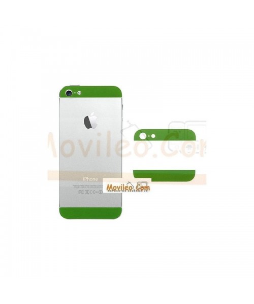 Carcasa embellecedor superior e inferior verde para iPhone 5 - Imagen 1