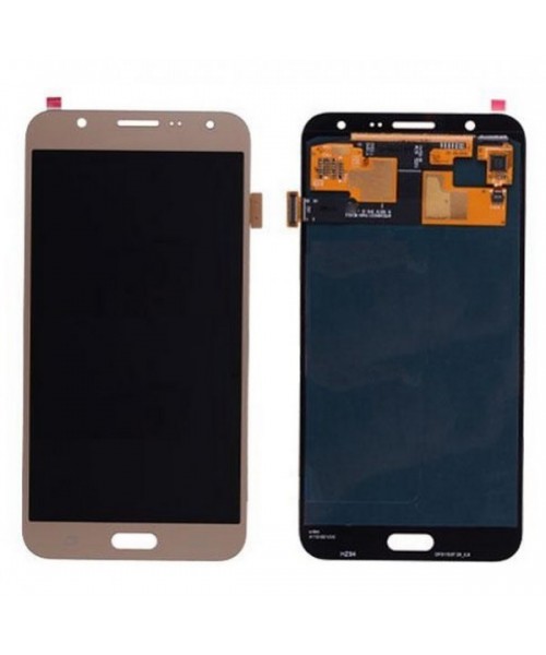 Pantalla completa tactil y lcd display para Samsung Galaxy J7 J700 dorada