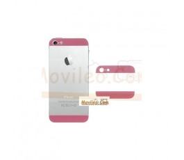 Carcasa embellecedor superior e inferior rosa para iPhone 5 - Imagen 1