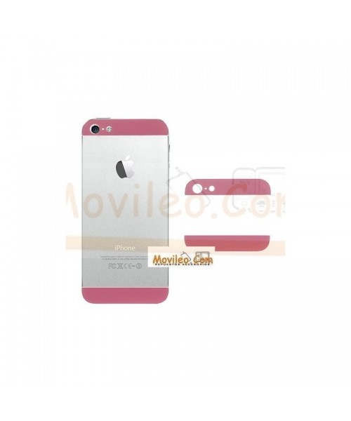 Carcasa embellecedor superior e inferior rosa para iPhone 5 - Imagen 1