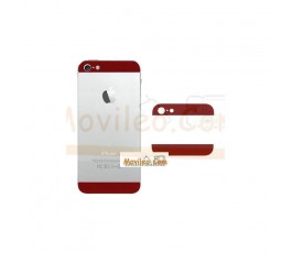 Carcasa embellecedor superior e inferior rojo para iPhone 5 - Imagen 1