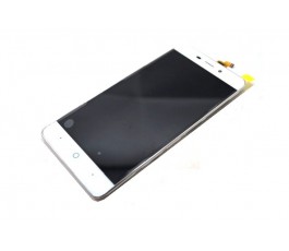 Pantalla completa tactil lcd y marco para Zte Blade X3 A452 blanca