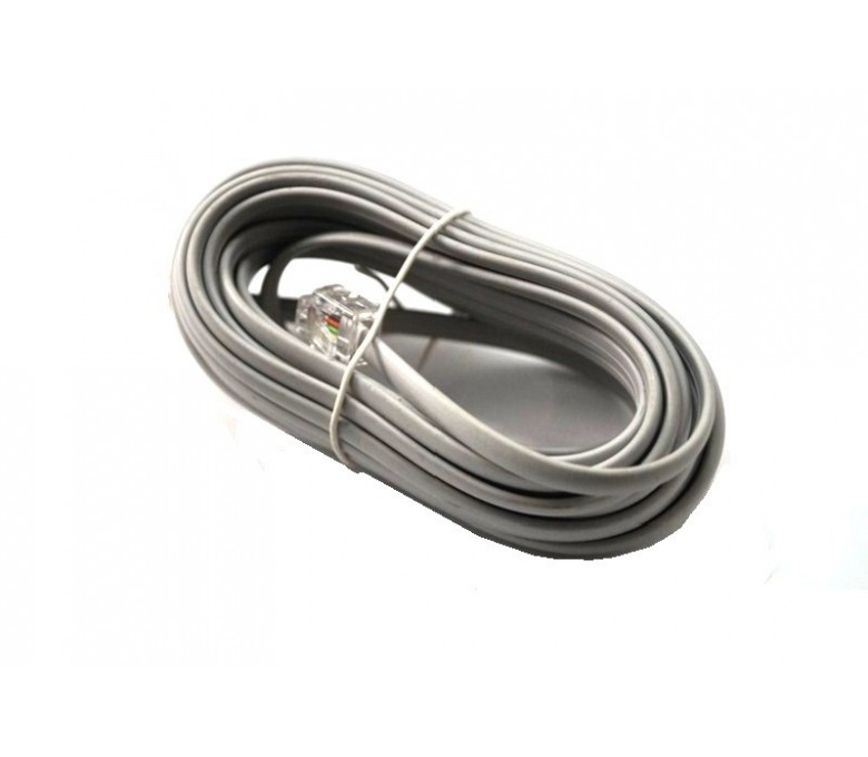 Cable Telefónico 4-Hilos RJ11 (15m) - Cablematic