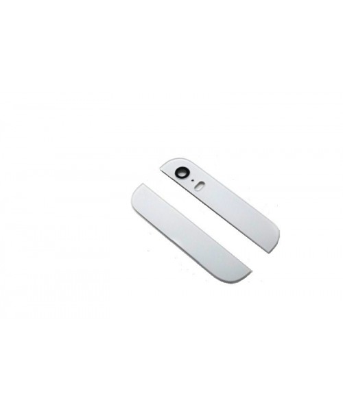 Carcasa embellecedor superior e inferior blanco para iPhone 5S