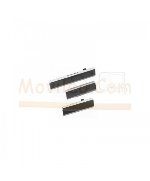 Set Cubiertas Negras Xperia Z1 L39 L39H - Imagen 1