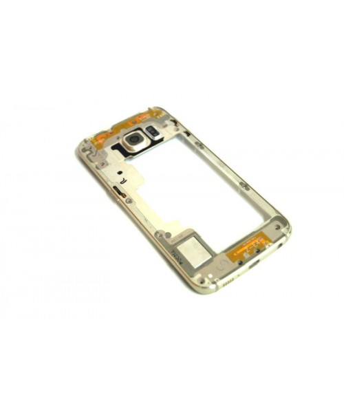 Marco intermedio Samsung Galaxy S6 Edge G925F dorado de desmontaje