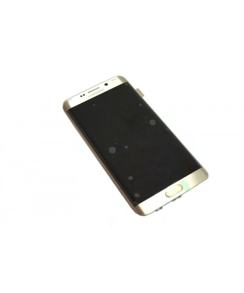 Pantalla completa para Samsung Galaxy S6 Edge Plus G928 dorada