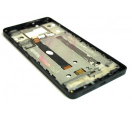 Pantalla completa táctil lcd y marco Bq Aquaris M5.5 Negro desmontaje