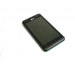 Pantalla completa lcd tactil y marco para LG Optimus 3D P920 negra de desmontaje