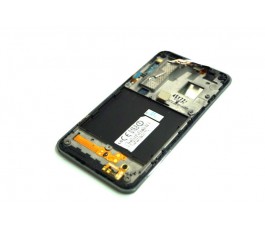 Pantalla completa lcd tactil y marco para LG Optimus 3D P920 negra de desmontaje