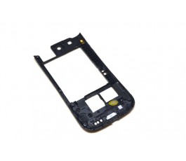 Carcasa intermedia para Samsung Galaxy S3 I9300 negra de desmontaje