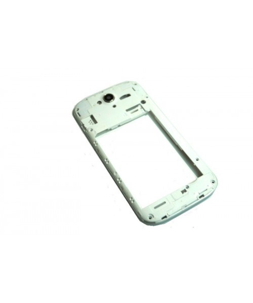 Carcasa intermedia para Zte Blade Q Maxi Orange Reyo blanca