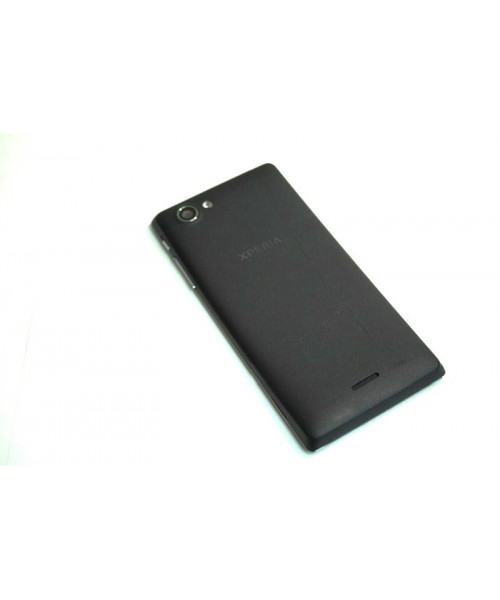 Tapa trasera para Sony Xperia J St26i negra de desmontaje