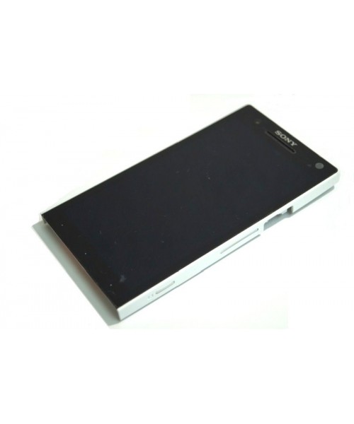 Pantalla completa lcd tactil y marco Sony Xperia S Lt26i blanca original