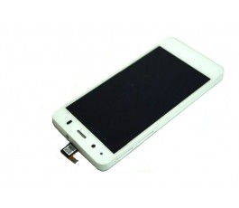 Pantalla completa lcd tactil y marco para Bq Aquaris A4.5 blanca original