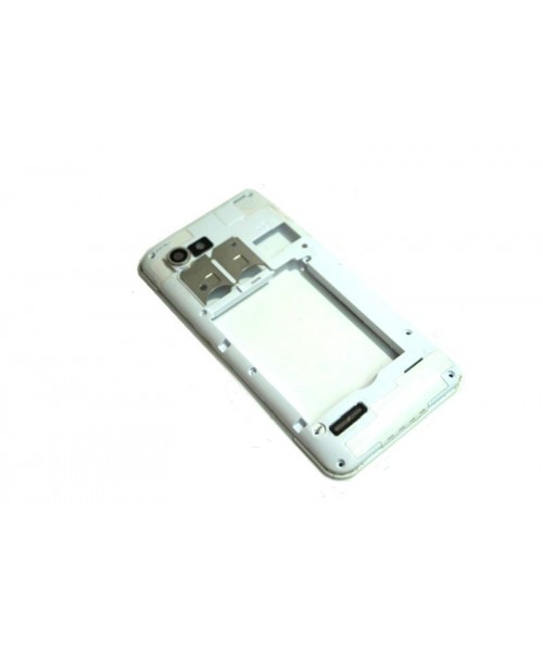 Carcasa intermedia para Bq Aquaris 4.5 blanca original