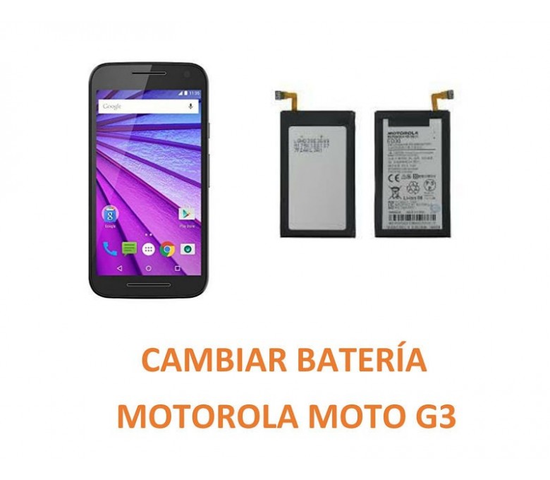 Cambiar Batería Motorola G3 Reparación de Móvil