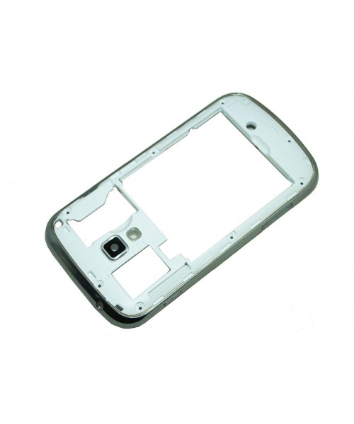 Marco intermedio para Samsung Galaxy Trend Plus S7580 plata original