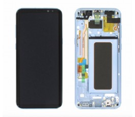 Pantalla completa lcd táctil marco para Samsung Galaxy S8 G950F azul