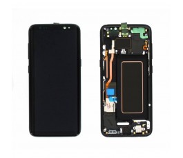 Pantalla completa lcd táctil marco para Samsung Galaxy S8 G950F negro