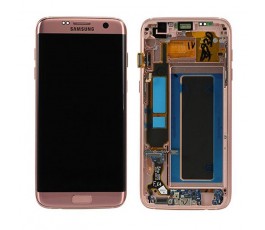 Pantalla completa para Samsung Galaxy S7 Edge G935 rosa