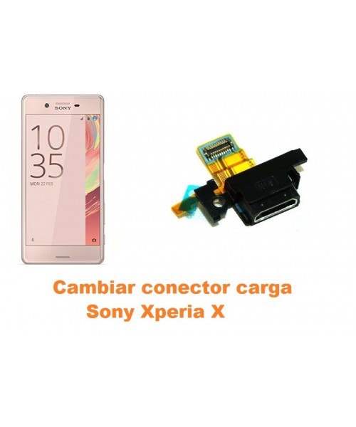 Cambiar conector carga Sony Xperia X
