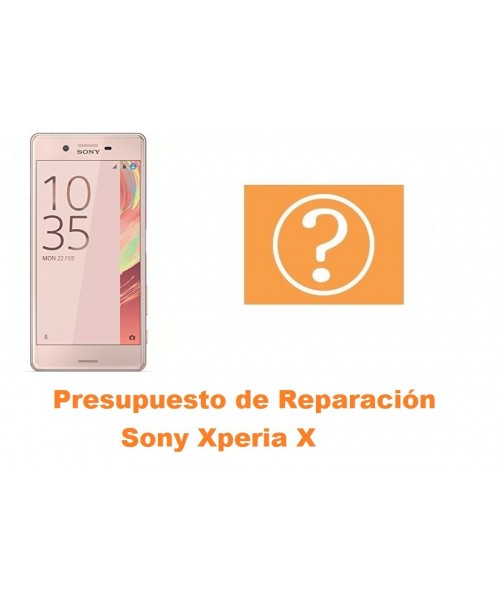 Presupuesto de reparación Sony Xperia X