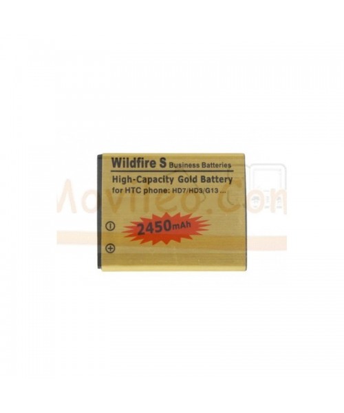 Bateria Gold de 2450mAh para Htc Wildfire S G13 HD3 HD7 - Imagen 1