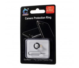 Embellecedor protector de cámara trasera para iPhone 7 negro brillo