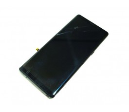 Pantalla completa táctil lcd y marco para Samsung Galaxy Note 8 negra original con tara